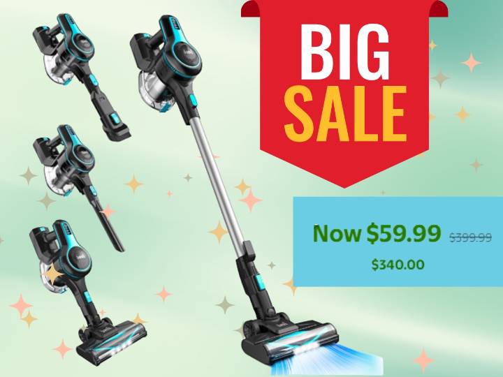 Walmart slashes price of cordless vacuum to $59.99 (was $399.99)