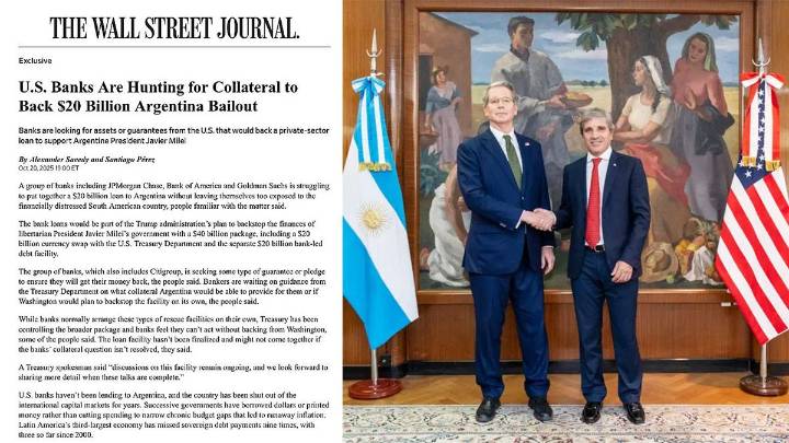 Los bancos de EE.UU piden garantías al gobierno de Trump para respaldar el auxilio a Argentina