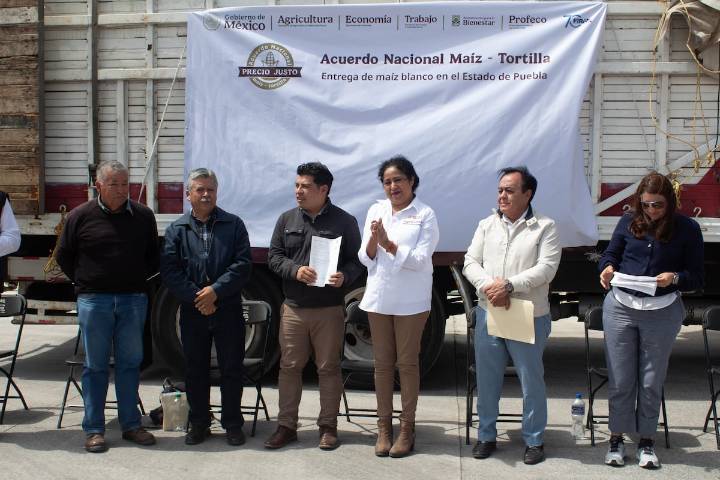 Inicia la entrega de maíz blanco a tortillerías de Puebla como parte del cuerdo Nacional Maíz