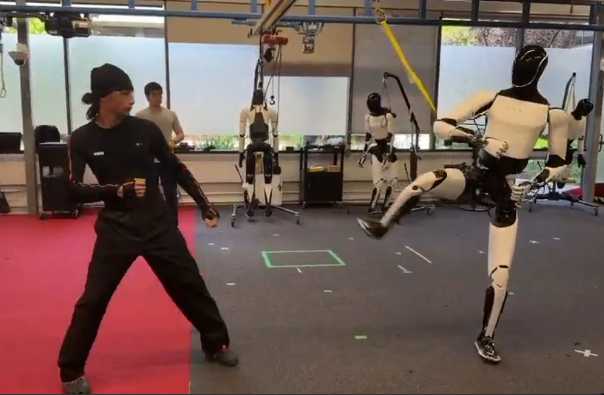Tesla's Optimus Humanoid Robot Surprises With Kung Fu Skills
