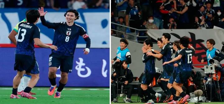 Japón logró su primera victoria en la historia ante Brasil