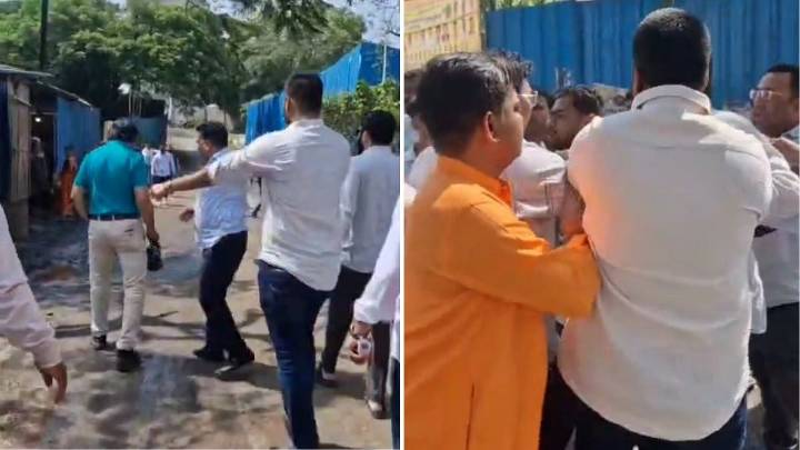 Palghar: Verbal Clash Erupts Between BJP & BVA Leaders During Achole Hospital Land Survey