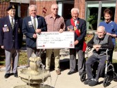 Gananoque Legion Poppy Fund presents cheque to Carveth Care Centre