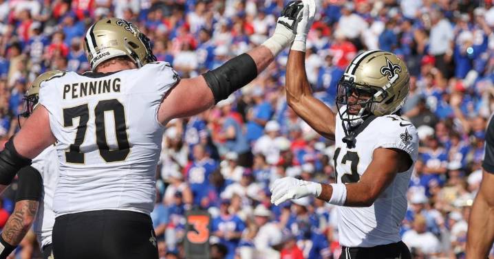 Trevor Penning misses practice for Saints days after debut