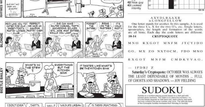 Comics Oct. 14
