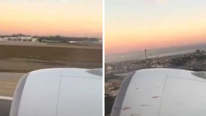 Saudi Airlines Plane Hits Flock of Birds Right After Takeoff, Watch The Video