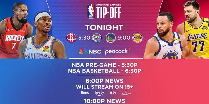 PROGRAMMING NOTE: WMTV 15 News at 6&10 + Wheel of Fortune impacted by return of NBA on NBC