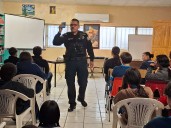 Imparten pláticas de Justicia Cívica a estudiantes de secundaria