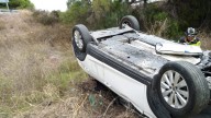 Herida una mujer de 26 años en San Javier al salirse el vehículo que conducía en un terraplén de la AP