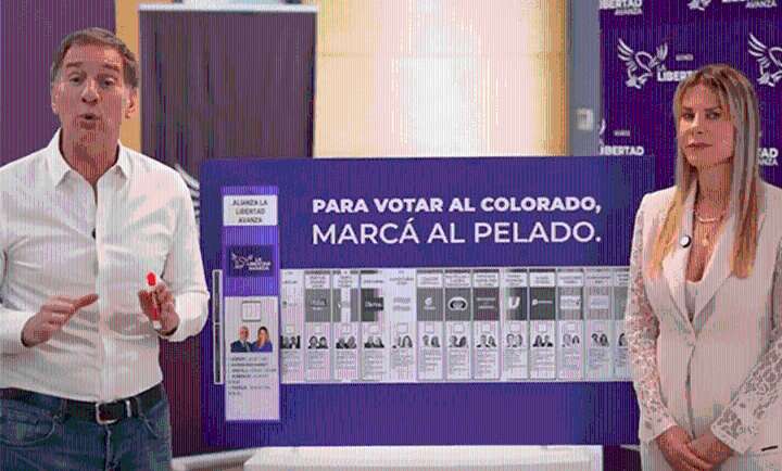 “Para votar al colorado, marcá al pelado”, el insólito slogan del Gobierno que disparó burlas en redes