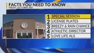 Special session ends, License plate crackdown, Breezy weather, NMSU athletic director, Stuntman spreading awareness