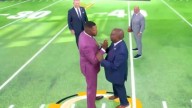 Michael Strahan forced to show restraint on Fox NFL Sunday star during pass rush demo