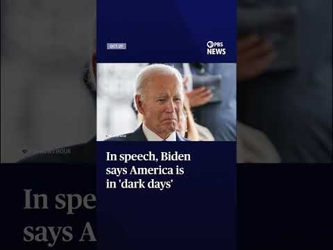 WATCH: In speech, Biden says America is in 'dark days'