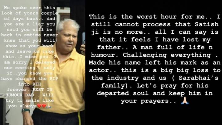 ‘Feels I have lost my father’: Sarabhai vs Sarabhai’s Rajesh Kumar mourns the death of Satish Shah