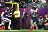 Eagles’ Jalen Hurts pitches a perfect game as team ends losing streak against Vikings
