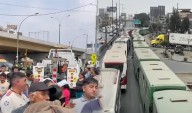 Caos vehicular por bloqueo del óvalo Habich en San Martín de Porres