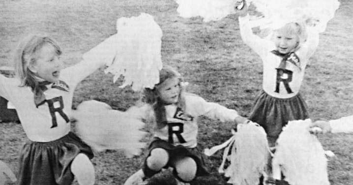 Histories: Young cheerleaders cheer on the Rams youth football team in 1985