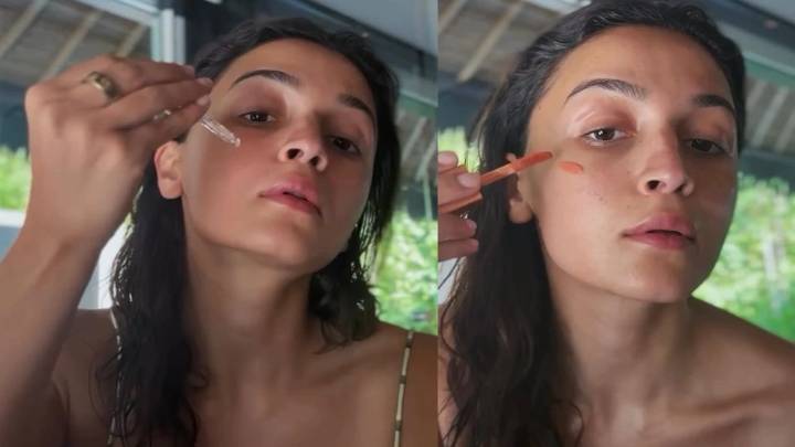 WATCH: Alia Bhatt’s 5-minute vacation makeup tutorial: Effortless eyeshadow and soft li...