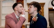 Greggs-mad Midlands couple have tower of 200 sausage rolls at wedding