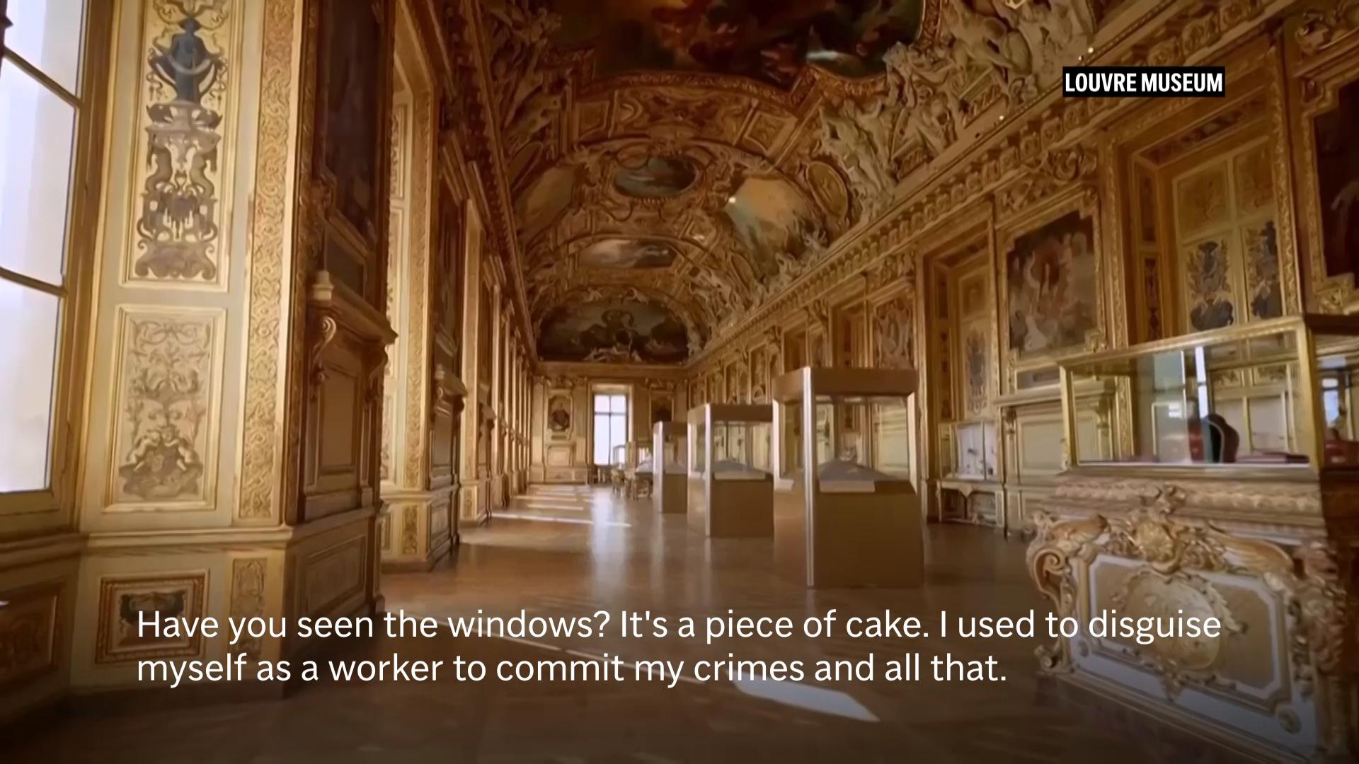 A former thief once invited to the Louvre for a podcast says he warned of a security weakness