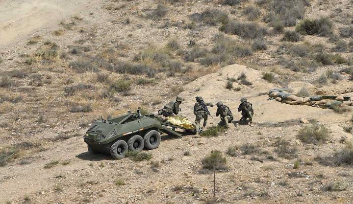 Fallece un militar y otro resulta herido por la explosión de una granada en el campo de maniobras de Viator (Almería)