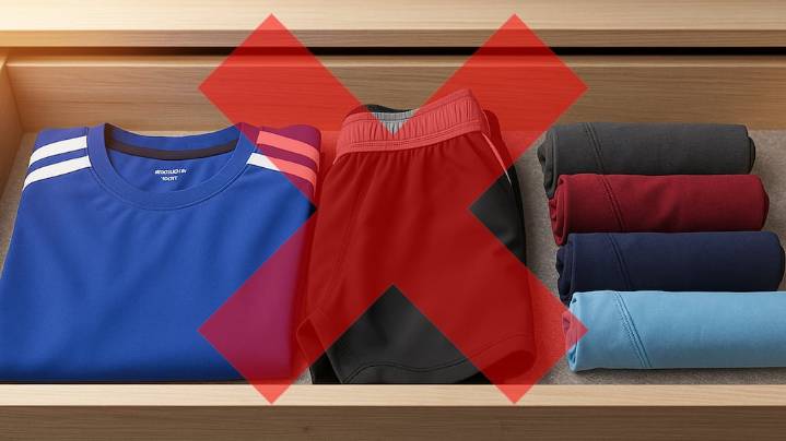 Por qué no hay que guardar la ropa deportiva con la interior en el mismo cajón del armario