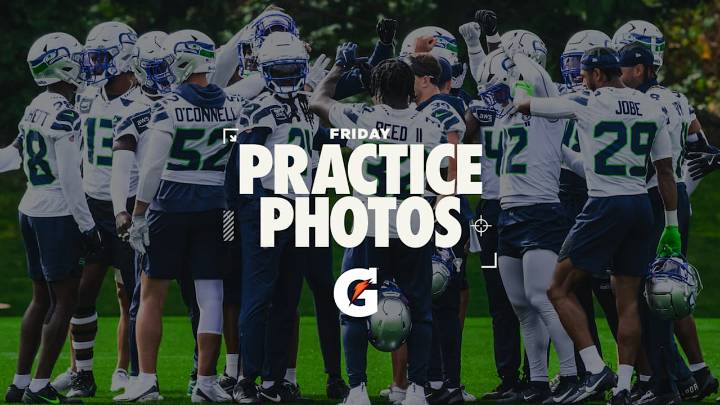 PHOTOS: Seahawks Lock In For Practice On Friday Afternoon