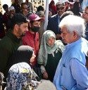 LG meets terror victim families at Dardpora, Kupwara; addresses NoKs of terror victims at Government Degree College, Kupwara