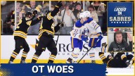 The Buffalo Sabres cannot figure out 3-on-3 overtime in loss to the Bruins