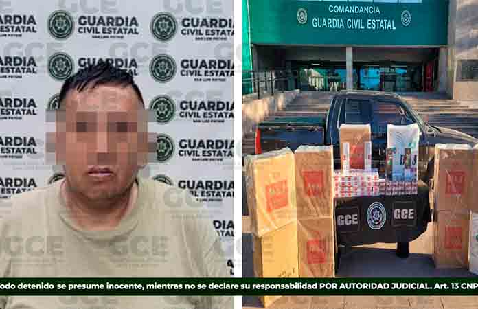 Cae sujeto con paquetes de cigarros “pirata”