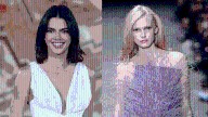 Kendall Jenner and Alex Consani Rock Naked Dress Trend on the Schiaparelli Runway