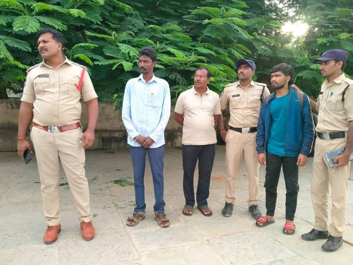 Pebbair SI Yugandhar Reddy caught with ganja