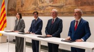 Morant, Illa y Collboni reivindican Barcelona como "capital de la ciencia" en el acuerdo por el centro de teragnosis Fraunhofer
