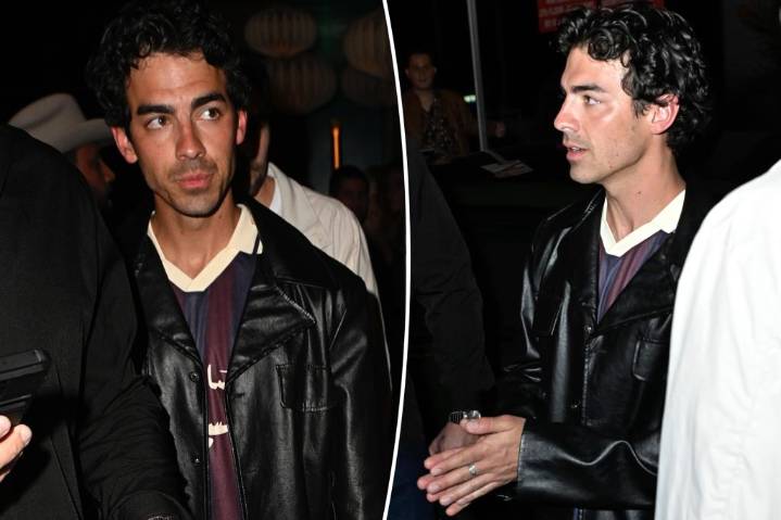 Joe Jonas seen with mystery woman at Bad Bunny's Miami party
