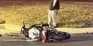 Motorcycle crash stalls traffic near Northside High School