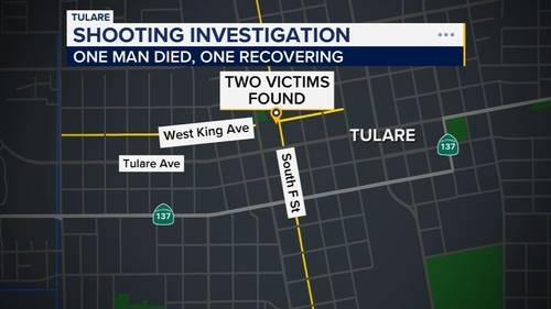 1 dead, 1 injured after shooting in Tulare, police say
