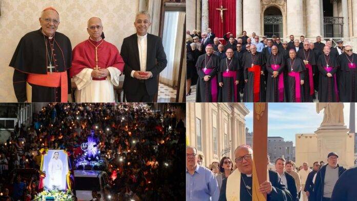 Cardenal Porras y obispos venezolanos presiden actividades de la canonización de JGH y Carmen Rendiles