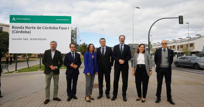 Las imágenes del inicio de las obras de la primera fase de la Ronda Norte de Córdoba