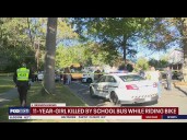 11-year-old girl killed by school bus in Montgomery County