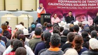 Entregan tinacos y calentadores solares a familias en San José Iturbide