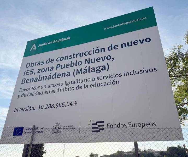 Comienzan los trabajos para construir el nuevo instituto en Benalmádena Pueblo con capacidad para 500 estudiantes