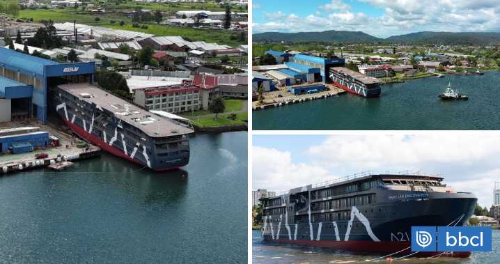 Hito en Valdivia: primer crucero híbrido-eléctrico 100% ’made in Chile’ fue lanzado con éxito al agua