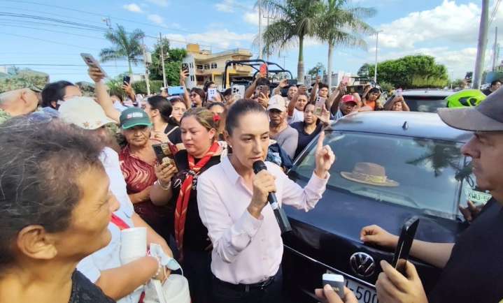 Promete Claudia Sheinbaum ayuda a damnificados por lluvias en Poza Rica