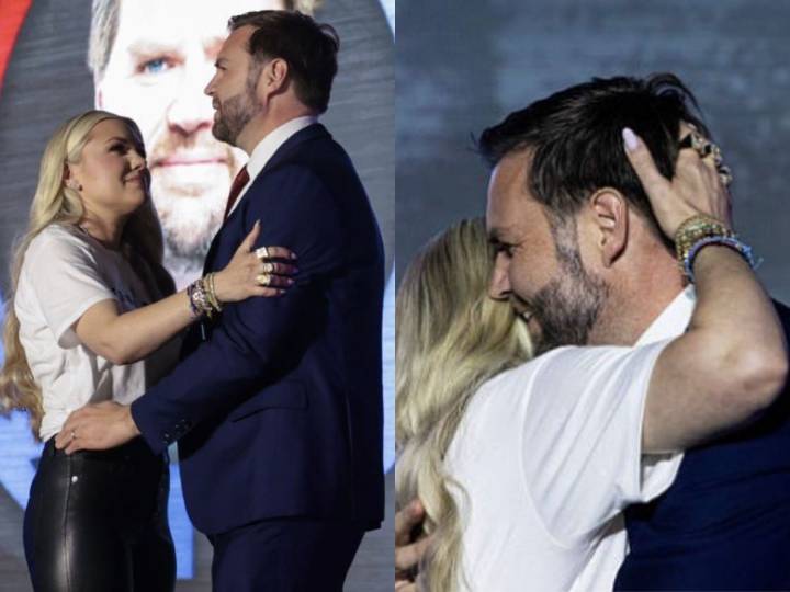 JD Vance and Erika Kirk’s Emotional Hug at Ole Miss Sparks Online Buzz