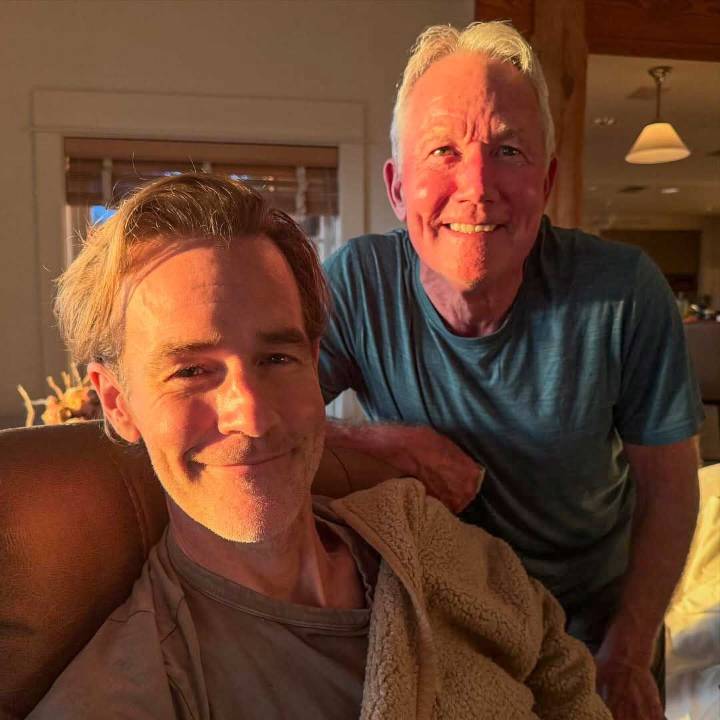 James Van Der Beek's Wife Posts Photo of Actor on a 'Happy Day' with His Father
