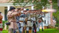 Photos at Walnut Grove Plantation festifal event with reenactors