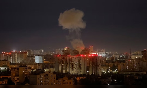 Russia's massive drone, missile attack on Ukraine's capital Kyiv kills at least 2, Ukrainian officials say