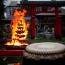 "Festival del Fuego en el Jardín Japonés". Una ceremonia para despedir la negatividad y desear prosperidad