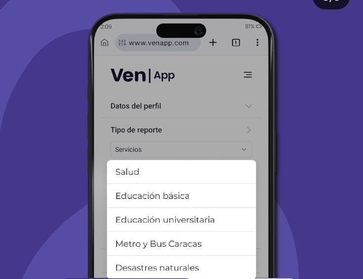 Estos son los reportes que puedes hacer en la VenApp