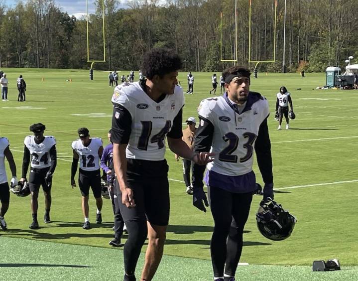 Jackson still sidelined, but Hamilton returns to practice as Ravens revamp safety group